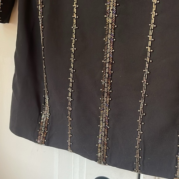 Cleobella Beaded Black Blazer Mini Dress XS - Picture 6 of 8